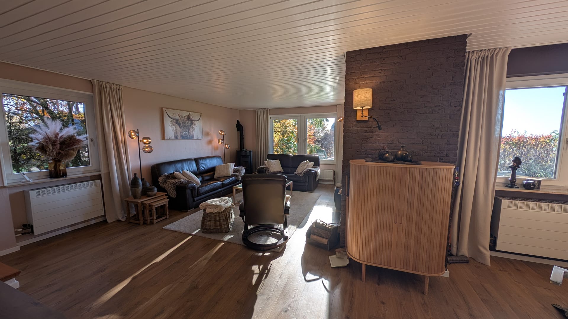 The living room in daylight